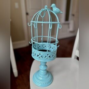 Blue Birdcage Jewelry Display/Holder